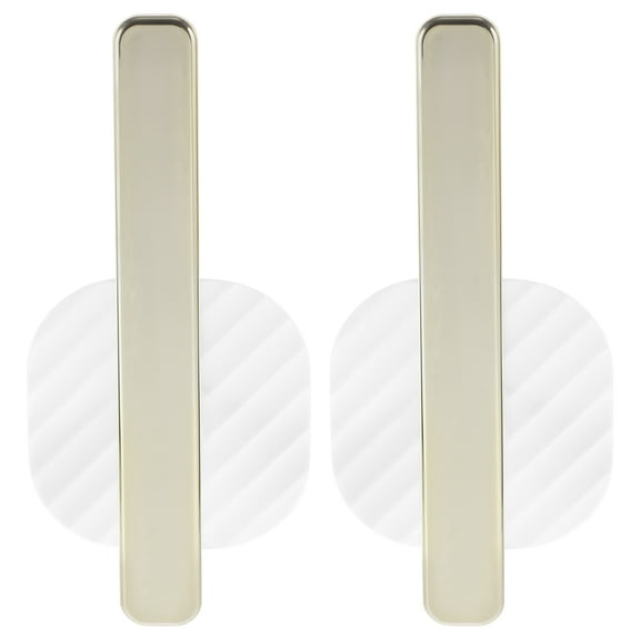 HOMEMAXS  2 Pcs Curtain Rod Holder Hooks No Punching Stickers Strong Wall Adhesive