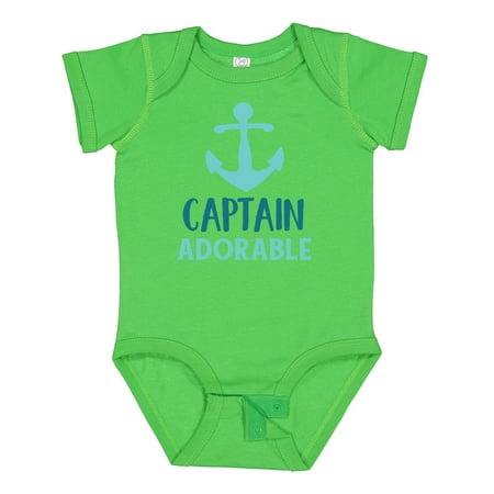 

Inktastic Captain Adorable Boat Anchor Sailor Sailing Gift Baby Boy Bodysuit