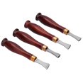 thumbnail image 3 of Biselador de bordes de cuero ANGGREK kit de trabajo de recorte profesional 4 piezas de madera, 3 of 8