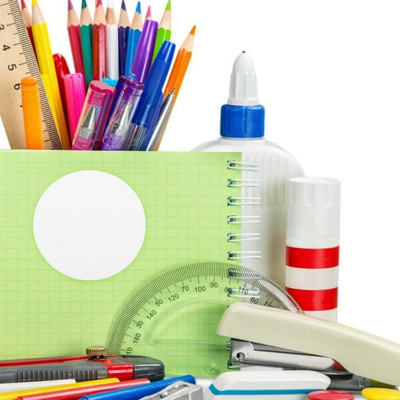 Worgeous 1 Roll Thermal Stickers Labels Round Thermal Printer Labels Round Thermal Label Sticker Sticker Labels Thermal Printer Labels Thermal Sticker Paper Roll