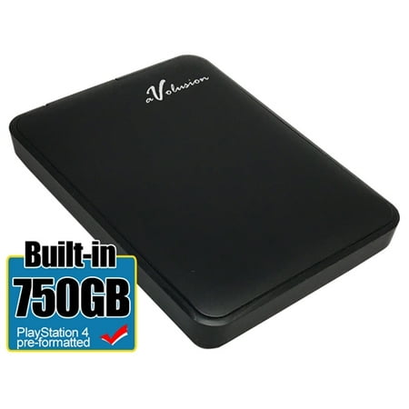 Avolusion 750GB USB 3.0 Portable External PS4 Hard Drive (PS4 Pre-Formatted) HD250U3-Z1 - 2 Year (Best Ps4 External Hdd)
