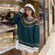 thumbnail image 5 of Suéteres de punto de Jacquard para mujer, ropa de otoño e invierno para fiesta de Navidad, suéteres femeninos de manga larga informales, Jersey cálido suelto, Tops, 5 of 5