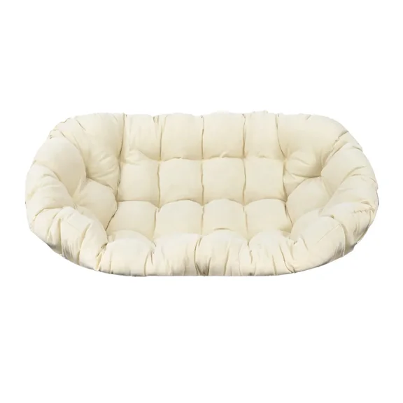 AetherLove Double Oversized Papasan, Egg Chair Cushion, Double Papasan Chair Cushion,Papasan Padded Seat Cushion Rattan Swing Wicker Rattan Egg Chair Hammock Pad Mat,Beige
