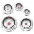thumbnail image 3 of Shisuyan 5Set Air Compressor Parts Level Gauge Cylindrical Silver for Harsh Environments 4.00X3.30X2.50CM, 3 of 9