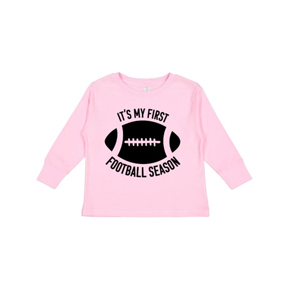 Inktastic It's My 1st Football Season Boys or Girls Long Sleeve Toddler T-Shirt