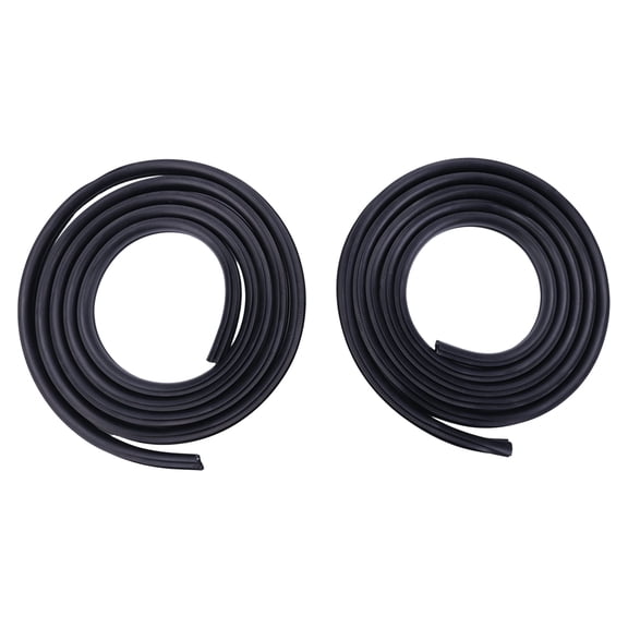 FENGXIH 2Pcs Front Door Molding Trims Door Belt Weatherstrip Compatible for Ram 1500 2500 3500 2002-2009 Replace 5131160