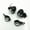 Black/Clear, variant on Motorcycle Bullet Turn Signal Running Light Fork Clamps Relocater Holder CB Cafe Racer Vintage Retro Custom Old School Cruiser Chopper Bobber