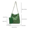 thumbnail image 3 of Bolso de mano para mujer Fashionalbe Nylon Simple Mujer Commuter Bolso (Verde), 3 of 8