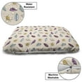 thumbnail image 3 of Nautical Pet Bed, Continuous Sea Elements Marine Motif Colorful Seashells Pattern, Resistant Pad for Dogs and Cats Cushion with Removable Cover, 24" x 39", Pale Eggshell and Multicolor, by Ambesonne, 3 of 4