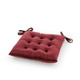 thumbnail image 5 of Noble House Foxhall Tufted Velvet Dining Chair Cushion in Berry (Set of 2), 5 of 8