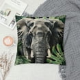 thumbnail image 2 of FUMJ Summer Outdoor Decorative Tropical Plam Leaf with African Elephant Throw Pillow Case  Decorative Cushion Cover Boho Animal Pillows Decor for Sofa Couch Living Room, 2 of 5
