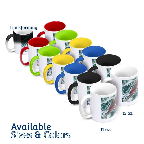 450ml mug set Yellow and White 2 Mugs Set Breeze Confetti in stoneware ceramic  Egg Back  Home