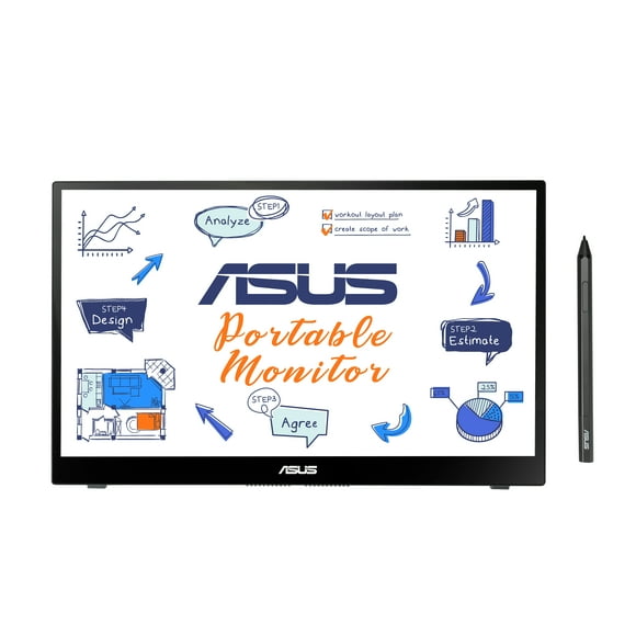 Asus - ASUS Monitor ZenScreen Ink MB14AHD - 35.6 cm (14") - 1920 x 1080 Full HD
