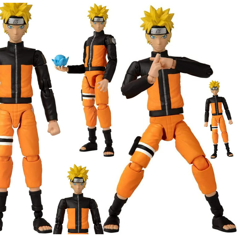 Bandai Anime Heroes Rivals 2 Pack Uzumaki Naruto and Sasuke Uchiha Toy  Action Figure Toy Bundle with 2 My Outlet Mall Stickers