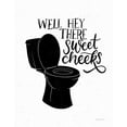 thumbnail image 2 of Thorns, Becky 15x18 White Modern Wood Framed Museum Art Print Titled - Bathroom Puns III Black, 2 of 4