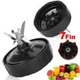 thumbnail image 2 of pitrice 7 Lames d'Extracteur d'Ailettes Pièce de Rechange Lame Inférieure pour Nutri Ninja Auto iQ Extracteur de Jus 1000W, 2 of 9