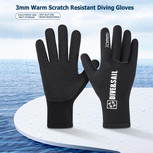 Los guantes de buceo de neopreno mantienen el calor para bucear, remar, surfear, deportes acuáticos, guantes