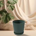thumbnail image 6 of SLYNSHome Plant Pot with Drainage for Indoor Outdoor Green Flowers Pot Succulent Planter Vegetable Planting Container for Garden Patio Home - 5.3x5.7 inch, 6 of 8