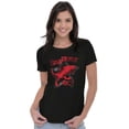 thumbnail image 4 of Ninjasaurus Rex Tyrannosaurus Turtle Womens Slim Fit Graphic Tee Brisco Brands S, 4 of 5