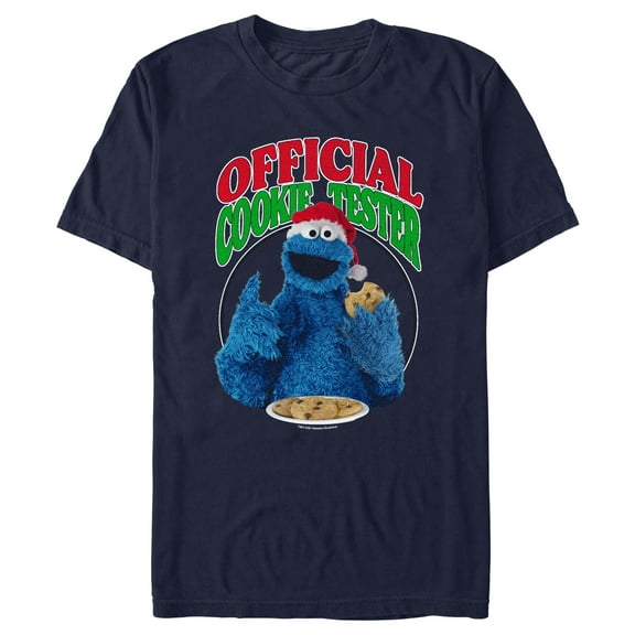 Men's Sesame Street Official Cookie Tester Graphic T-Shirt