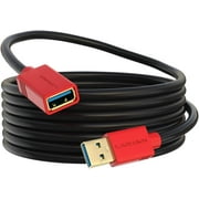Long 25ft USB 3.0 Extension Cable - for Printer, Webcam, Gamepad, and More
