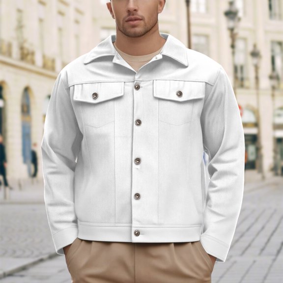 YueHuiYing Mens Safari Jacket Military Full Button Cargo Jacket Windproof Multi Pocket Outdoor Field Coat