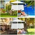 thumbnail image 4 of Gymax 7x7 FT Slant Leg Pop-up Canopy Tent Shelter Adjustable Portable Carry Bag White, 4 of 10