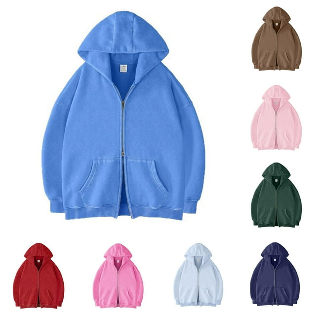 YOIAVAIOY Sweat à Capuche à Fermeture à Glissière pour Hommes Léger Manches Longues Veste de Base Athlétique avec Poches Rouge22 S