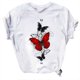 thumbnail image 5 of ICHUANYI Clearance Women's Fashion Casual Printing Round Neck Loose Short Sleeve T Shirt Pullover Tops(White, M) ICHUANYI WER2023080909202, 5 of 5