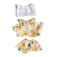 thumbnail image 2 of Doll Clothes Beach Resort Style Shirt Set for Dolls Sunglasses for Dolls Clothing Accessories for 15/17cm Plush Doll Dress Up, 2 of 4