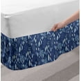 thumbnail image 2 of Blue Bed Skirt, Watercolor Style Floral Elements Herbs and Leaves Pastel Botanical, Elastic Bedskirt Dust Ruffle Wrap Around for Bedding Decor, 4 Sizes, Pale Mauve Pale Blue, by Ambesonne, 2 of 2