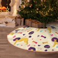 thumbnail image 5 of Rateoe Cartoon Poodle Dog Pattern Christmas Tree Skirt with Ties , Christmas Tree Decorations, Farmhouse Christmas Decor Xmas Holiday Decorations-30", 5 of 6