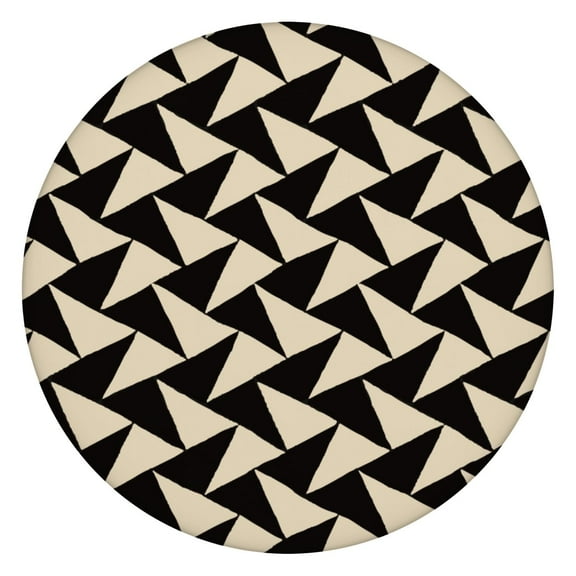 Chic Retro Tablecloth with Vintage Geometric and Abstract Art Designs, Rainbow Gradient and Artistic Minimalist Style for Modern Dining Spaces