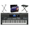 Yamaha PSRE433 Portable Digital Piano with Yamaha D2 Survival Kit, Bench, & Stand