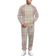 thumbnail image 3 of Plaid Pattern in Pastel Colors. Hoodie + Pants Suit Cool Men/Women 2 Pcs Sportwear Tracksuit Set Autumn And Winter Clothing, 3 of 6