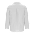 thumbnail image 4 of Delliss Women's Button Lapel Baggy Top Solid Color Long Sleeve Blouse S-3XL, 4 of 6