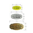 thumbnail image 6 of Signs ByLITA Victorian I Don't Get Drunk, I Get Awesome ABS Plastic | Laser Engraved | Easy Installation | Elegant Design Sign (Brushed Silver) - Small, 6 of 7