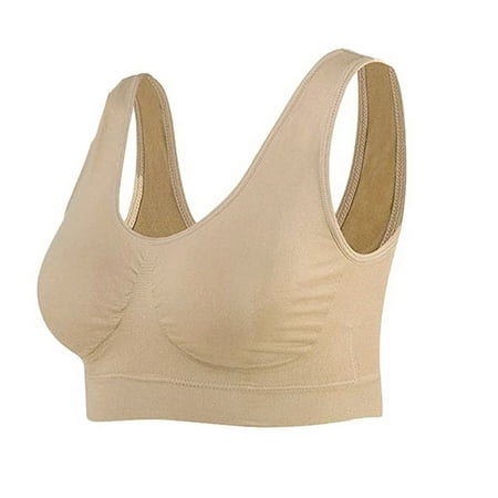 

Holiday Savings 2022! Feltree Womens 18 Hour Original Comfort Strap Wirefree Bra Women Fashion No Rims Wireless Non-Marking Adjustable Yoga Sports Bra