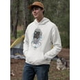 thumbnail image 2 of Man With Beard And Night Sky Hoodie Men -Image by Shutterstock, Male x-Large, 2 of 4