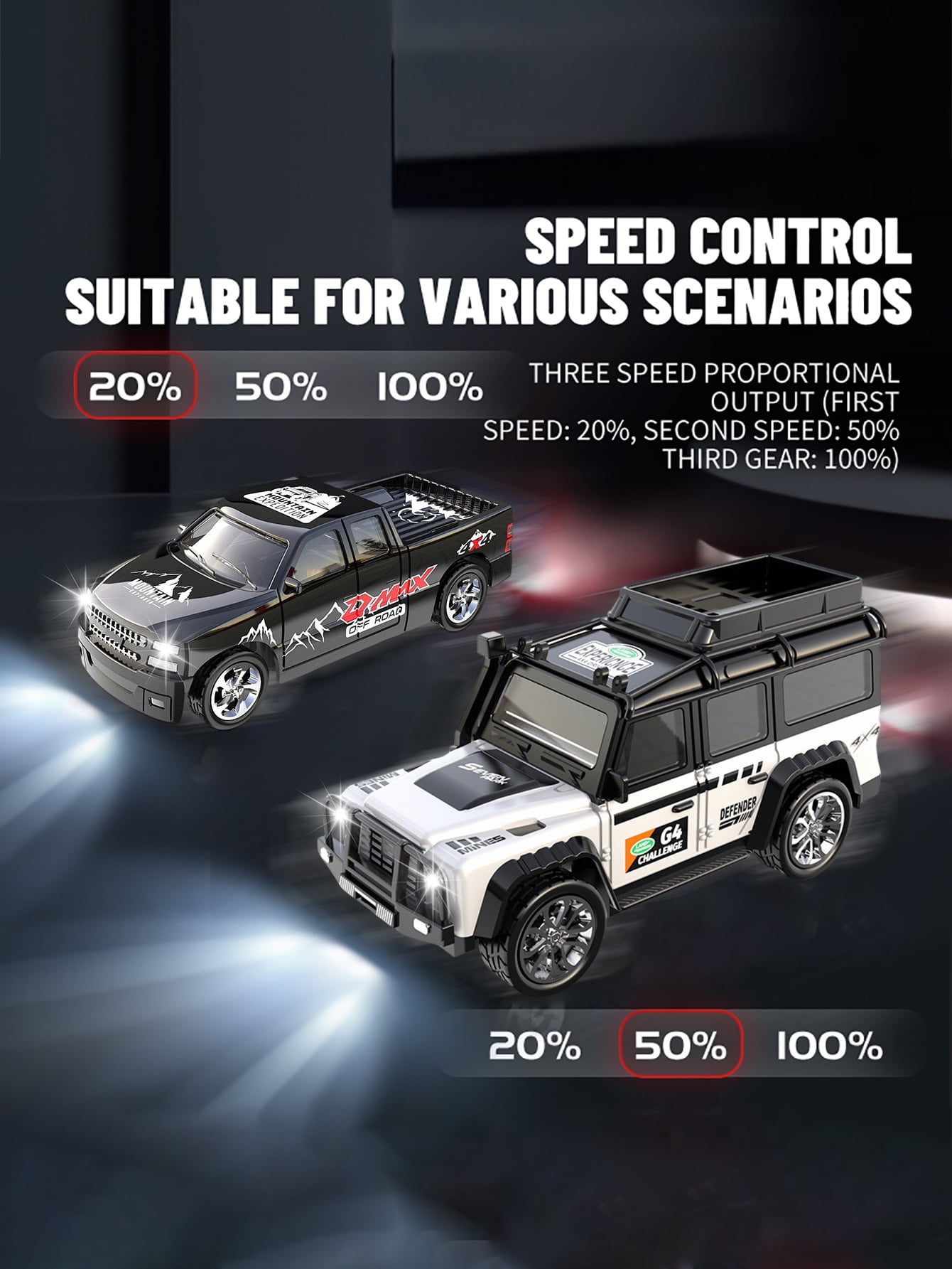1: 64 mini remote control car with trailer, multi-channel control, alloy anti drop, can be towed for storage