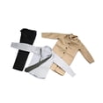 thumbnail image 4 of Figura masculina 1/6 Perfke Ropa traje completo cortavientos caqui, 4 of 9