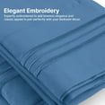 thumbnail image 5 of CGK Linens 4-Piece Ultra Soft & Comfy Hotel Luxury Sheet Set - California King Size Cooling Bed Sheet Fits 8"-16" Mattresses, Denim Blue, 5 of 7