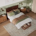 thumbnail image 4 of Madison Queen Solid Wood Foundation Bed in Walnut, 4 of 11
