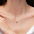 thumbnail image 4 of Angara Natural Opal Necklace - Bezel-Set Round Opal Solitaire Necklace in 14K Rose Gold for Women (Size-5mm) - October Birthstone Jewelry | 14K Rose Gold Necklace, 4 of 10