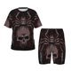 thumbnail image 1 of Balery Spider with Skull Conjunto de Pijama Infantil de Manga Corta con Estampado – Ropa de Dormir de Algodón Suave-X-Large, 1 of 6