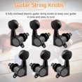thumbnail image 2 of Clavijas de afinación de guitarra eléctrica completamente cerradas, accesorios de instrumentos musicales, piezas de repuesto de afinador de botón de cuerda de guitarra, 6 uds., 2 of 5