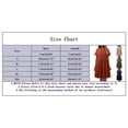 thumbnail image 3 of VBARHMQRT Female Casual Dresses for Women Winter Wedding Women Fashion Solid Elegant Round Neck Loose Cotton and Linen Long Dress for Women Business Casual Dress, 3 of 5
