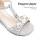 thumbnail image 3 of Sandalias para Niñas DREAM PAIRS KKUMHS2501 Perla Plata Talla 13, 3 of 6