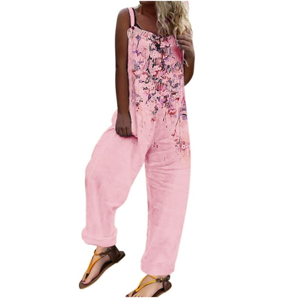 Moda mujer estilo étnico estampado hombro frío tirantes Cami pantalones mono Fridja alkflakhf36482