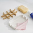thumbnail image 5 of Set of 2 Natural Bamboo Soap Holders for Bathroom and Kitchen, 5 of 5